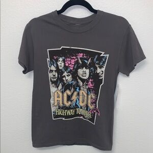 AC/DC Gray Short Sleeve Tee